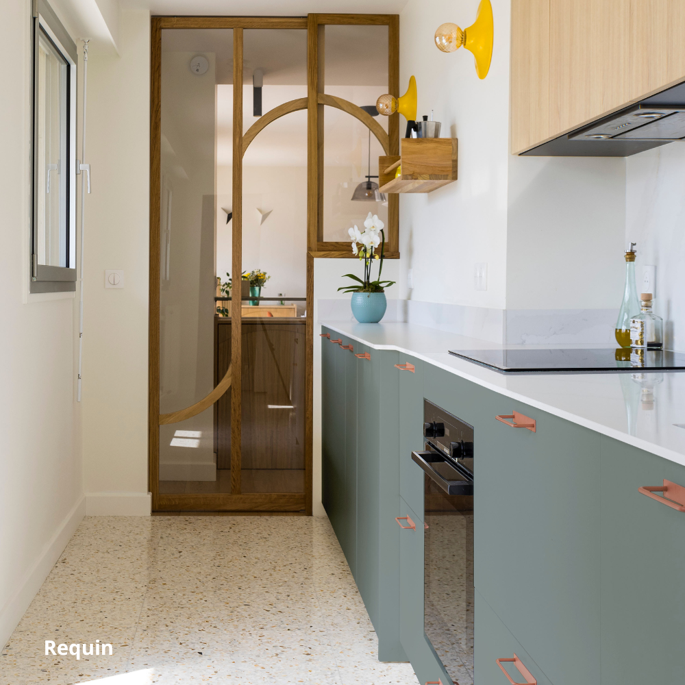 Facade pour tiroir de cuisine Ikea metod bleu gris