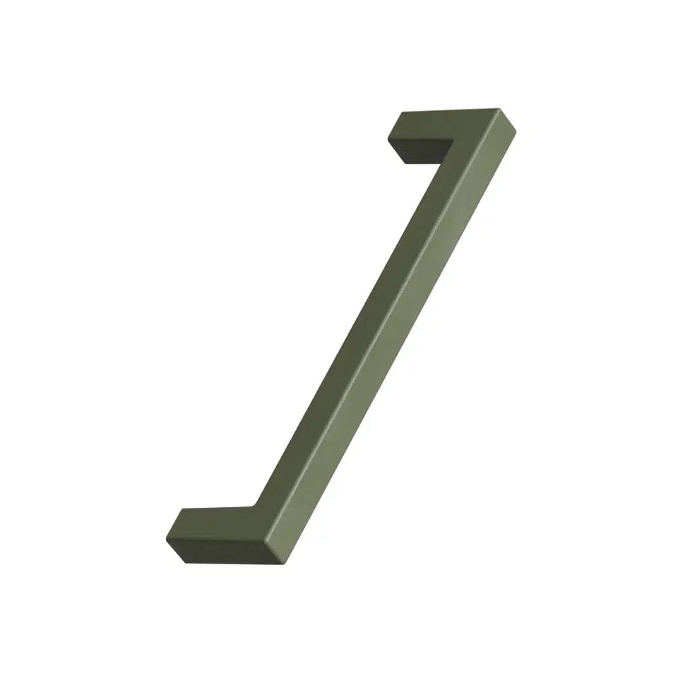 Poignée de meuble en plastique recyclé vert kaki