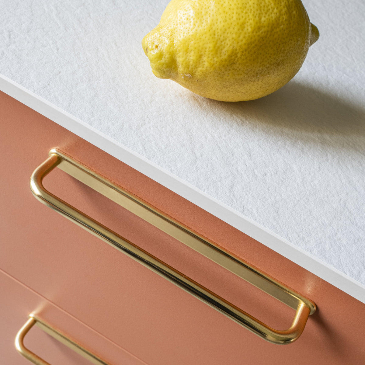 poignée barre arrondie dorée