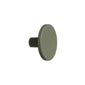 Bouton de meuble en plastique recyclé vert kaki