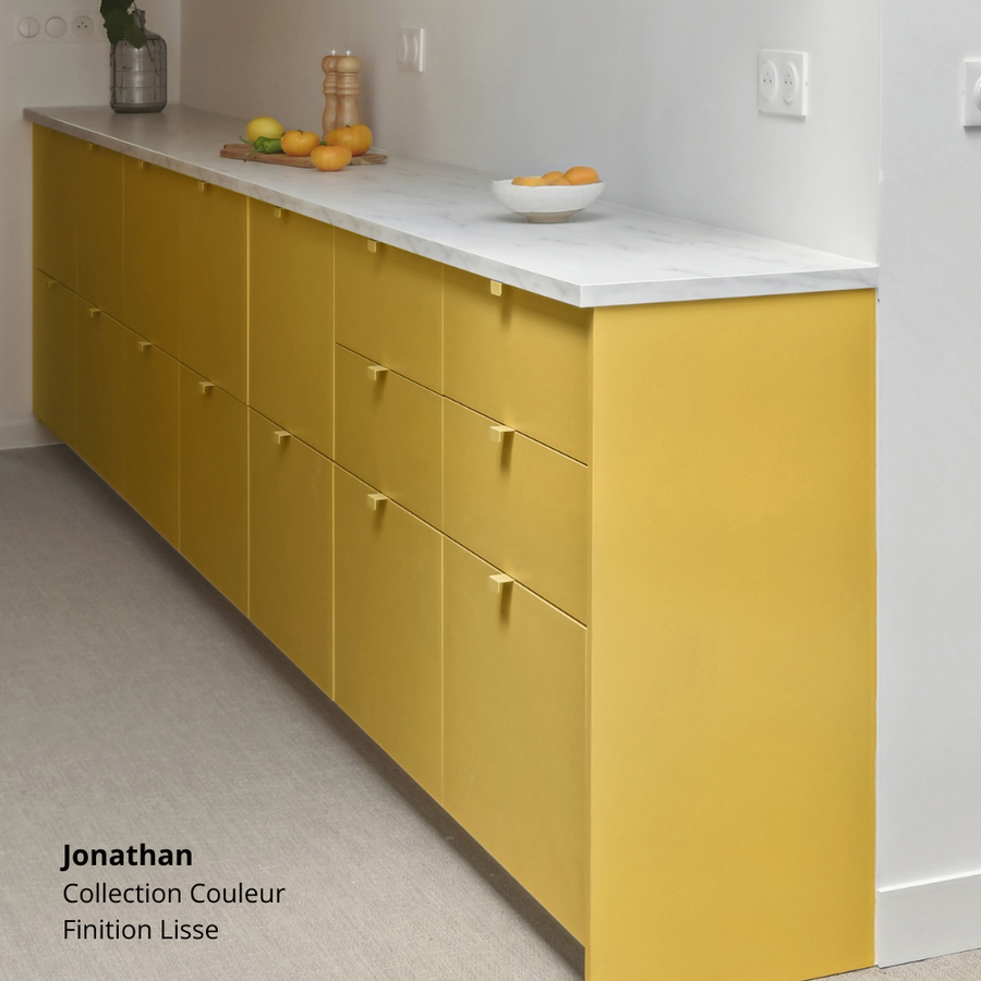 Panneau de finition jaune pour cuisine Ikea Metod coloris "Jonathan" Studio Couleur
