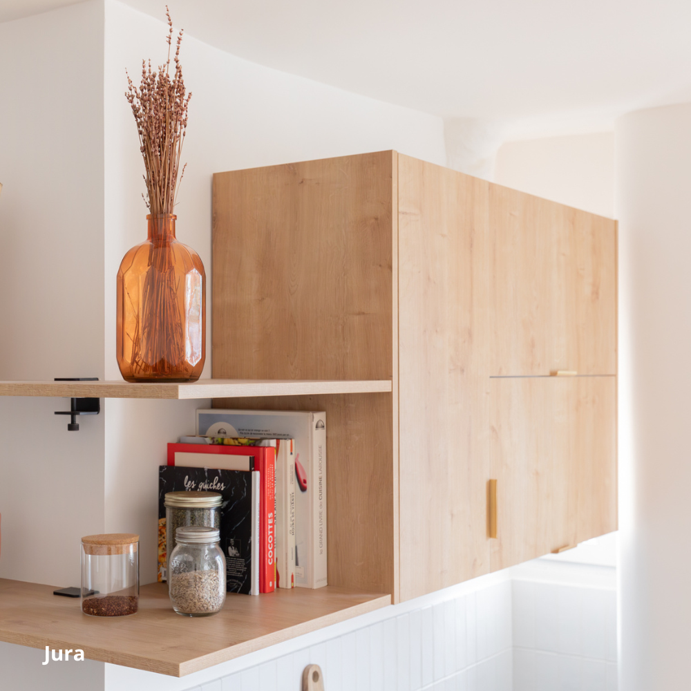 Côté de finition bois clair pour cuisine Ikea Metod