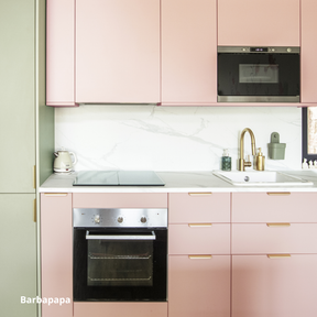 Cuisine Ikea Metod aux portes roses