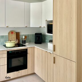 Portes en bois clair pour cuisine ikea metod