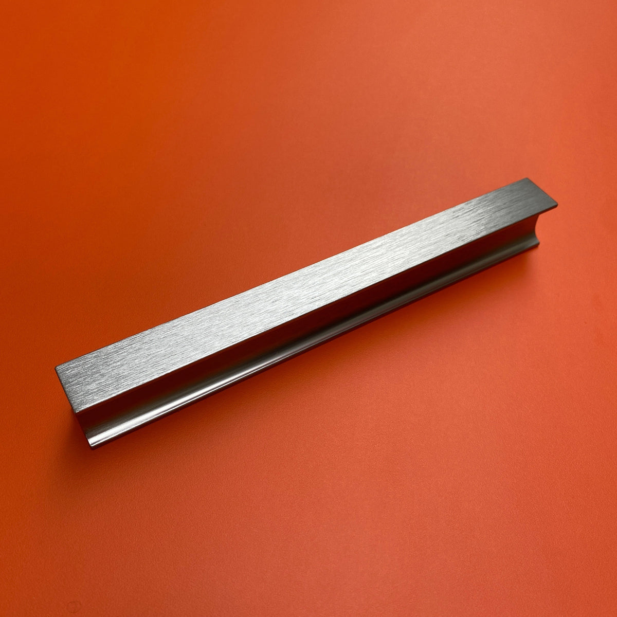 Grande poignée de cuisine ou armoire rectangulaire Inox brossé, 20cm