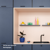 Niche cuisine sur mesure rose