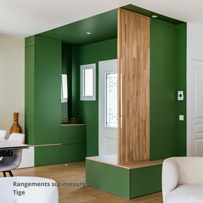 Placards entrée sur mesure vert