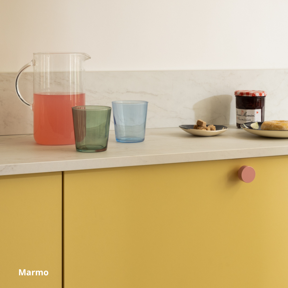Plan de travail cuisine sur-mesure marbre gris