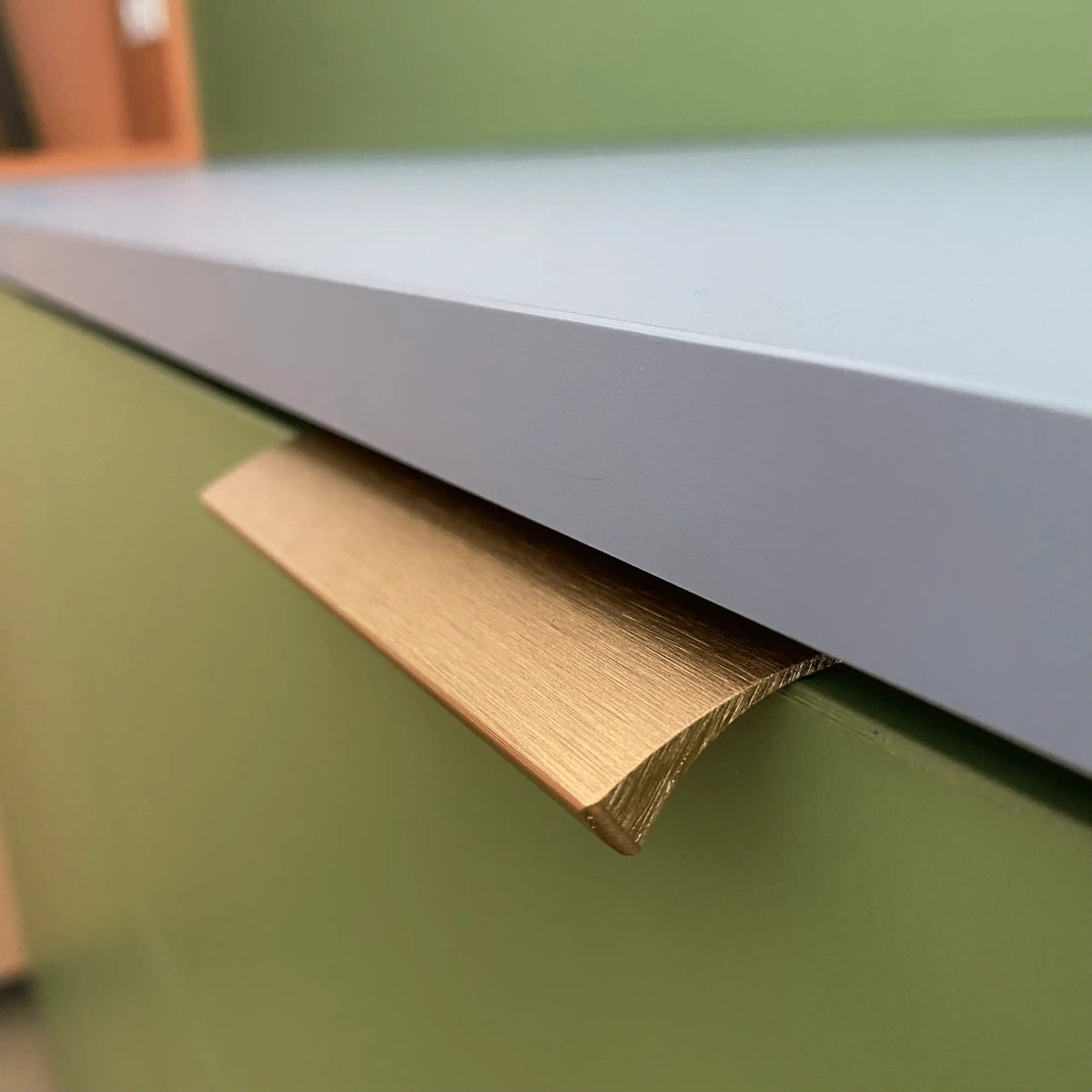 Poignée droite bronze brossé pour cuisine et armoires, longueur 10cm 