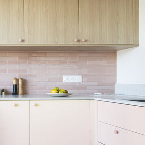 Poignées rose mat pour porte de meuble