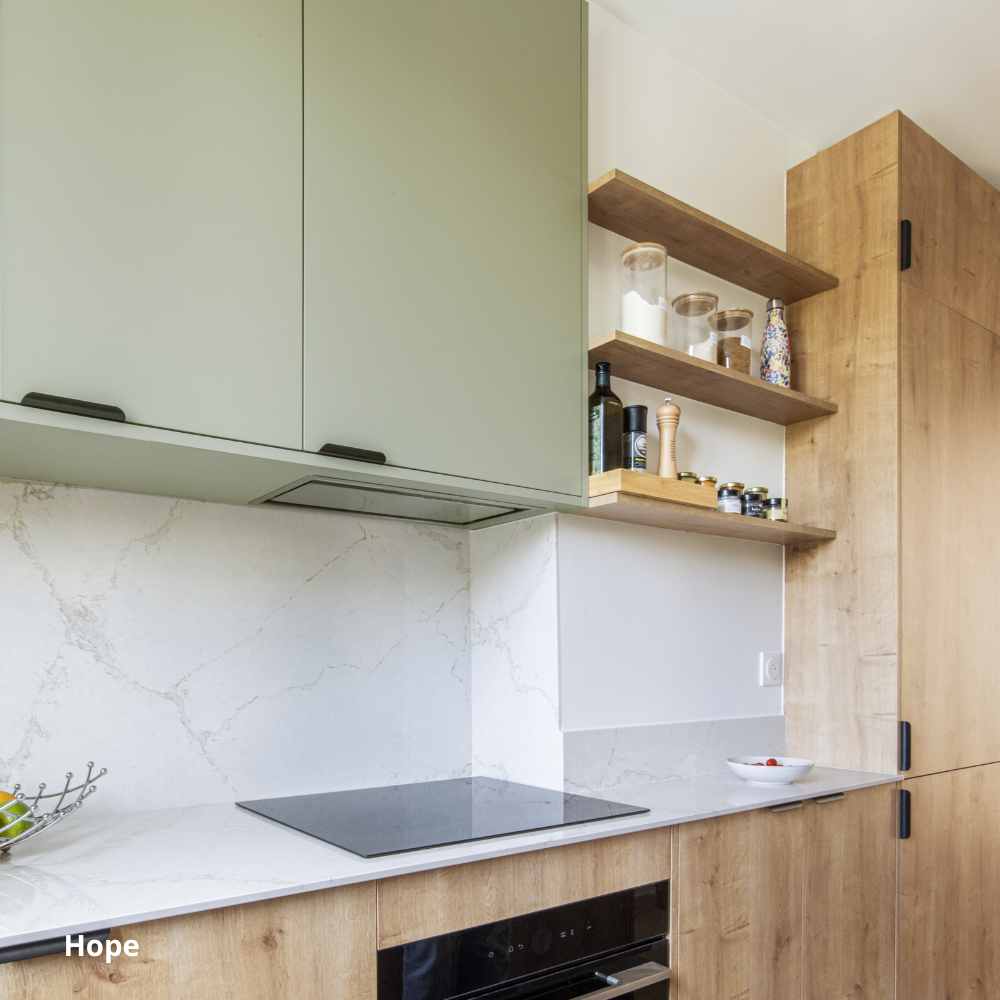 Porte vert clair de cuisine Ikea Metod