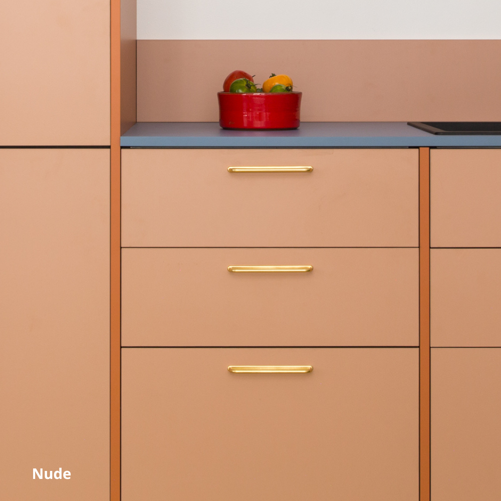 Facades de tiroir pour cuisine ikea metod coloris beige rosé "Nude" Studio Couleur