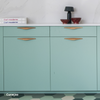 facade tiroir cuisine ikea metod bleu vert