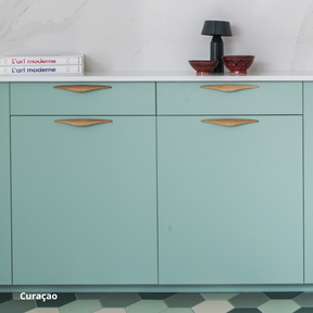 facade tiroir cuisine ikea metod bleu vert