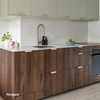 facade tiroir cuisine ikea metod bois foncé