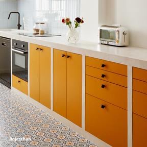 facade tiroir cuisine ikea metod orange jaune