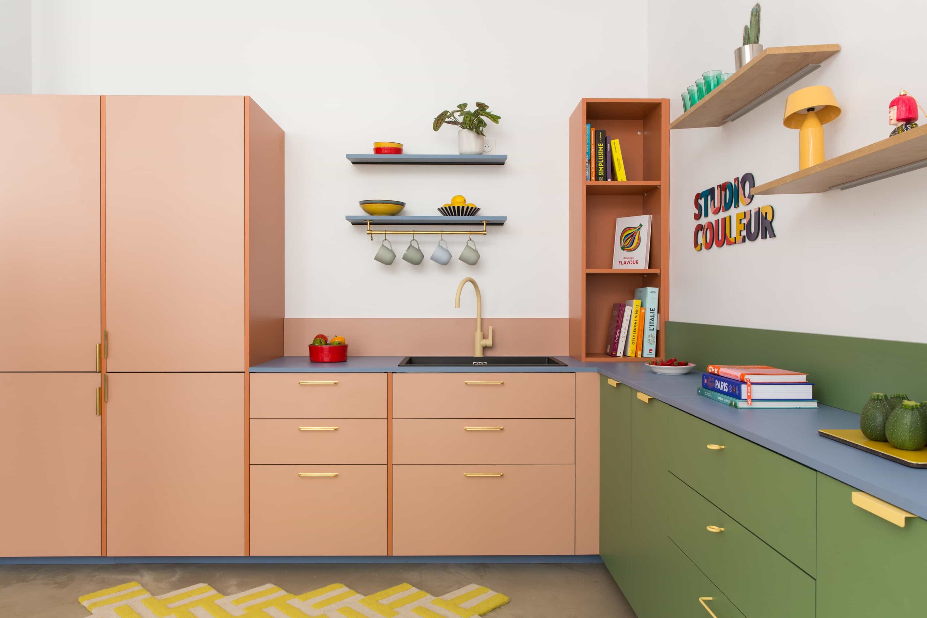 facades cuisine rose verte ikea metod