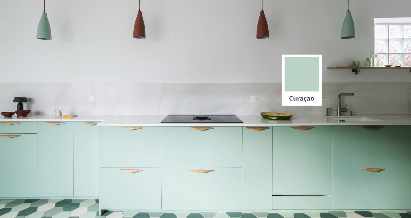 facades vert bleu cuisine ikea metod