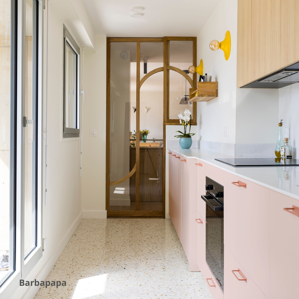 porte rose cuisine ikea metod