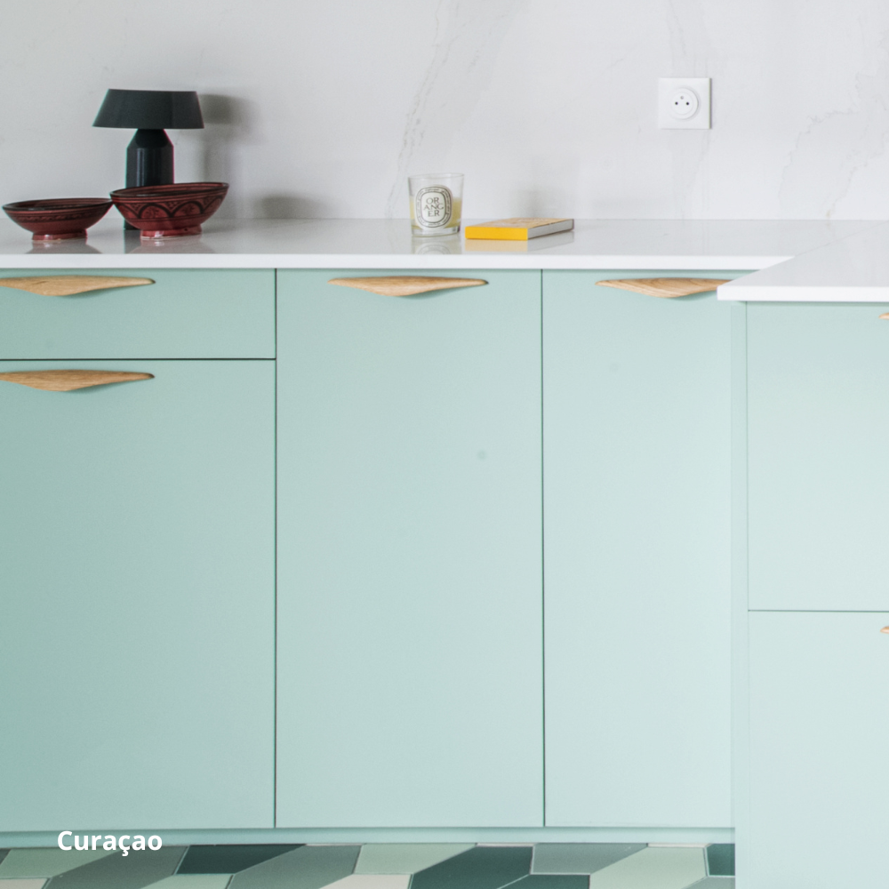 porte turquoise cuisine ikea metod